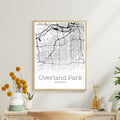 Overland Park Kansas City Map Poster - GroovyGrove