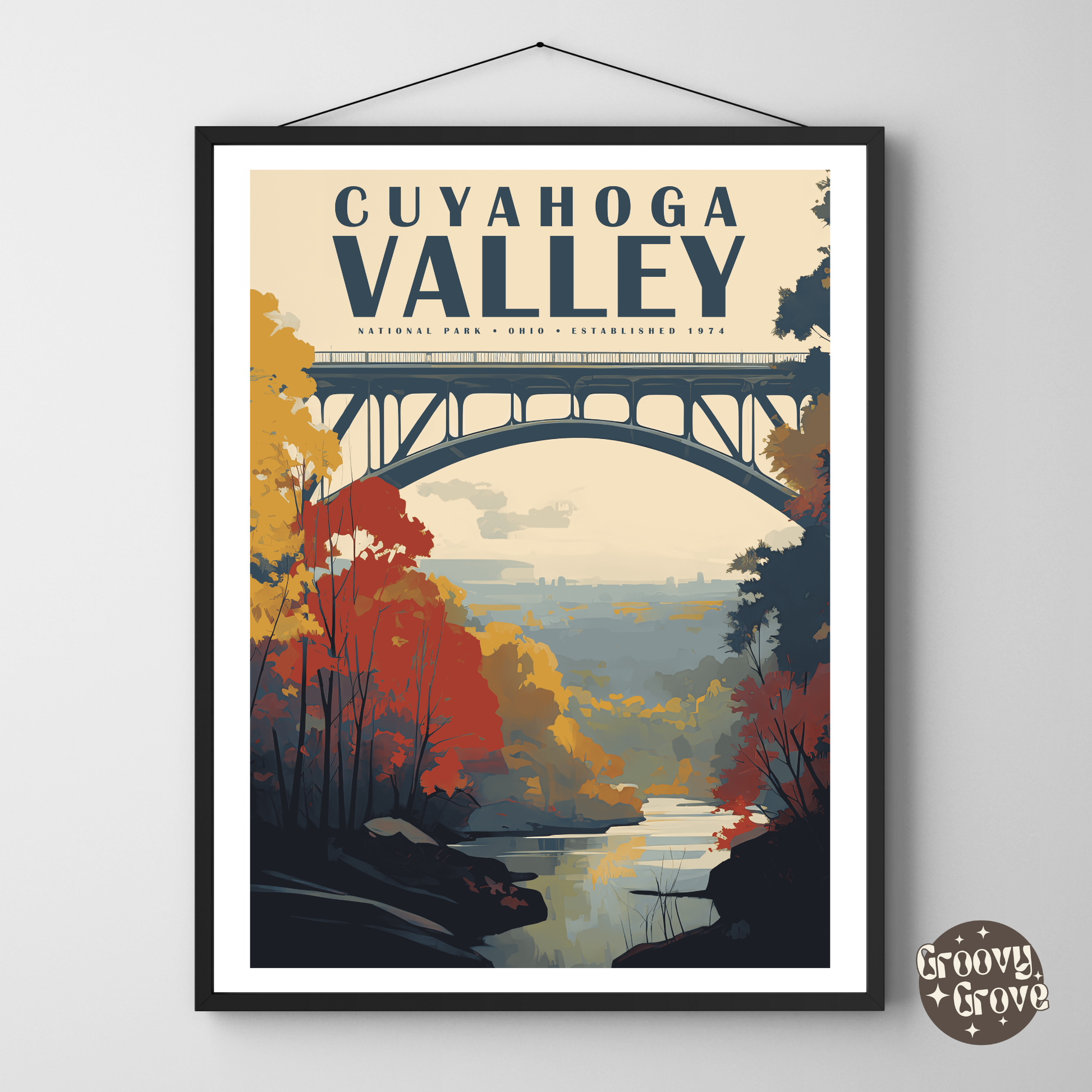 Cuyahoga Valley National Park Vintage Poster - GroovyGrove