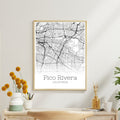 Pico Rivera California City Map Poster - GroovyGrove