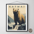 Katmai National Park Vintage Poster - GroovyGrove