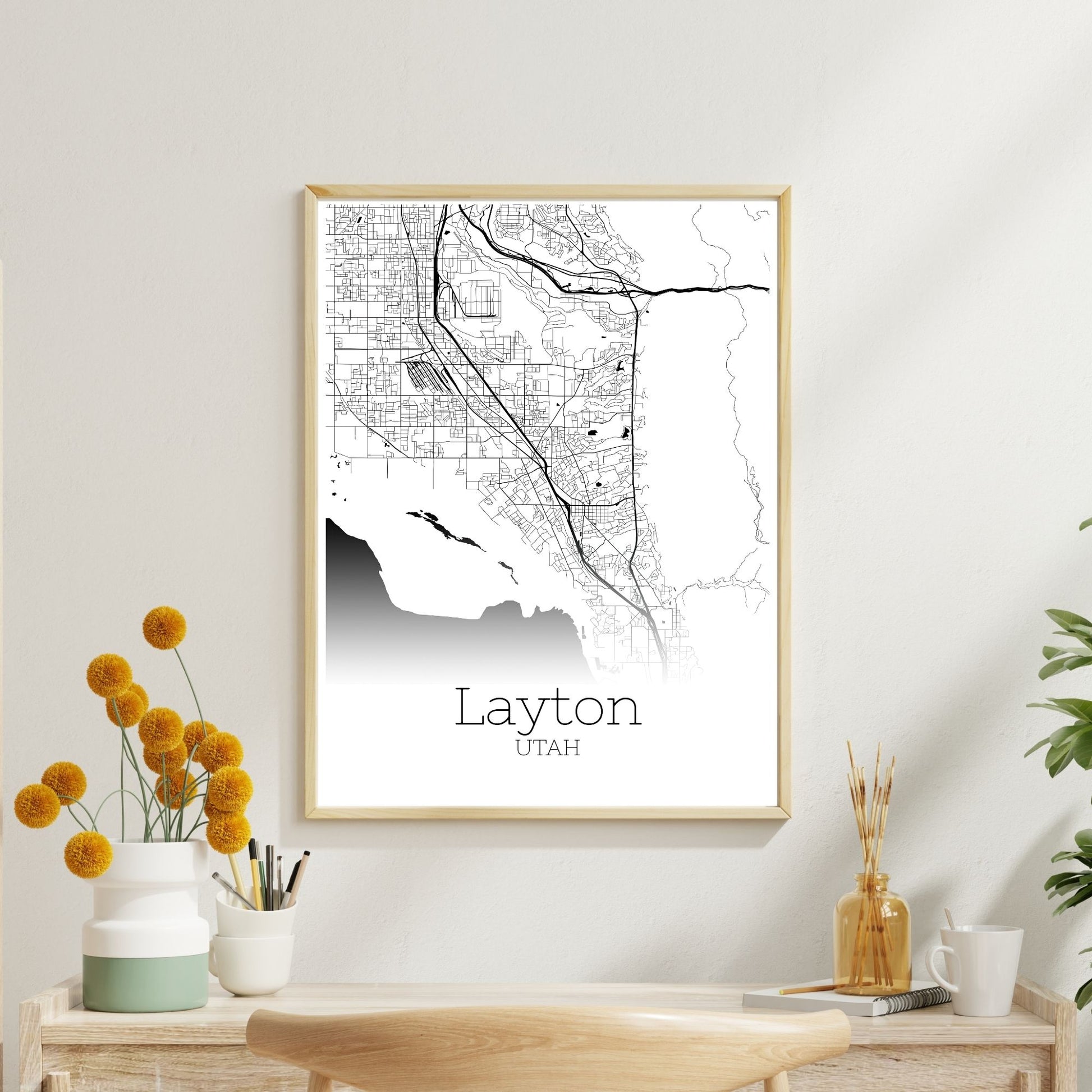 Layton Utah City Map Poster - GroovyGrove