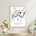 Haverhill Massachusetts City Map Poster - GroovyGrove