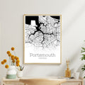 Portsmouth Virginia City Map Poster - GroovyGrove