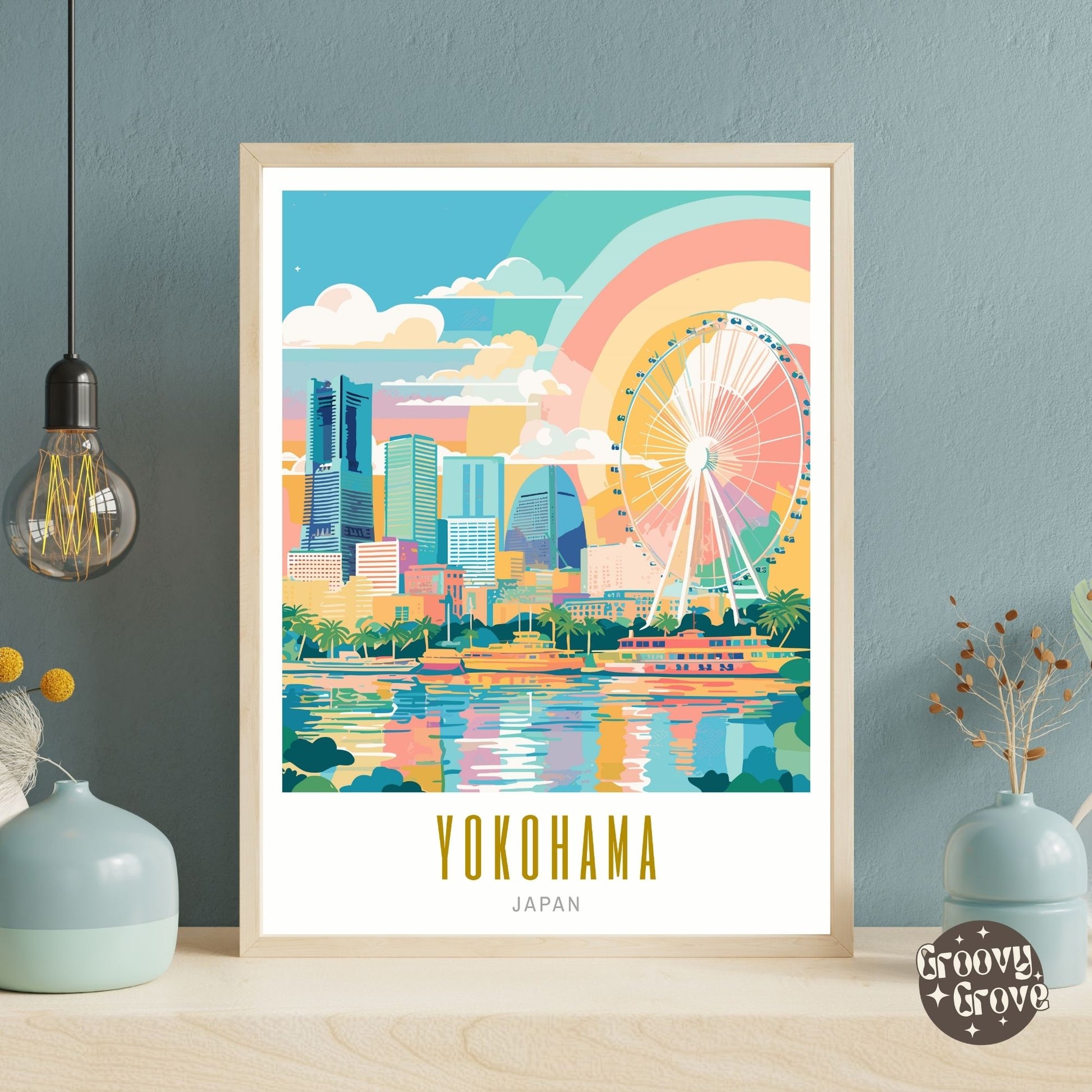 Yokohama Japan Poster - GroovyGrove