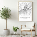 Birmingham Alabama City Map Poster - GroovyGrove