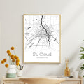 St. Cloud Minnesota City Map Poster - GroovyGrove