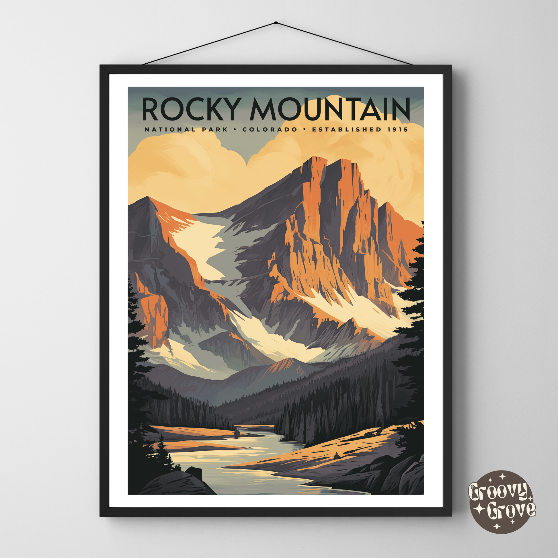 Rocky Mountain National Park Vintage Poster - GroovyGrove