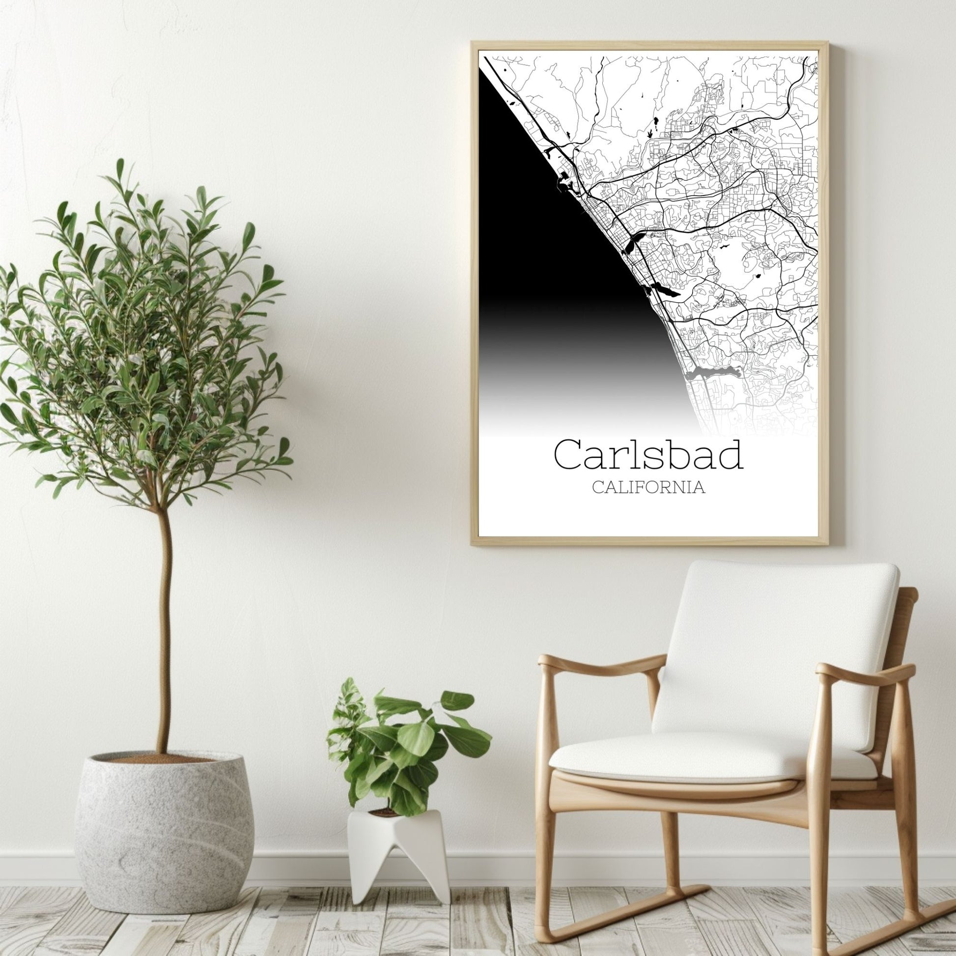 Carlsbad California City Map Poster - GroovyGrove