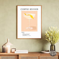 Corpse Reviver Retro Cocktail Poster - GroovyGrove