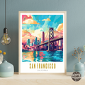 San Francisco California Poster - GroovyGrove