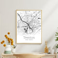 Trenton New Jersey City Map Poster - GroovyGrove