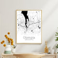 Olympia Washington City Map Poster - GroovyGrove