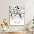 St. Paul Minnesota City Map Poster - GroovyGrove