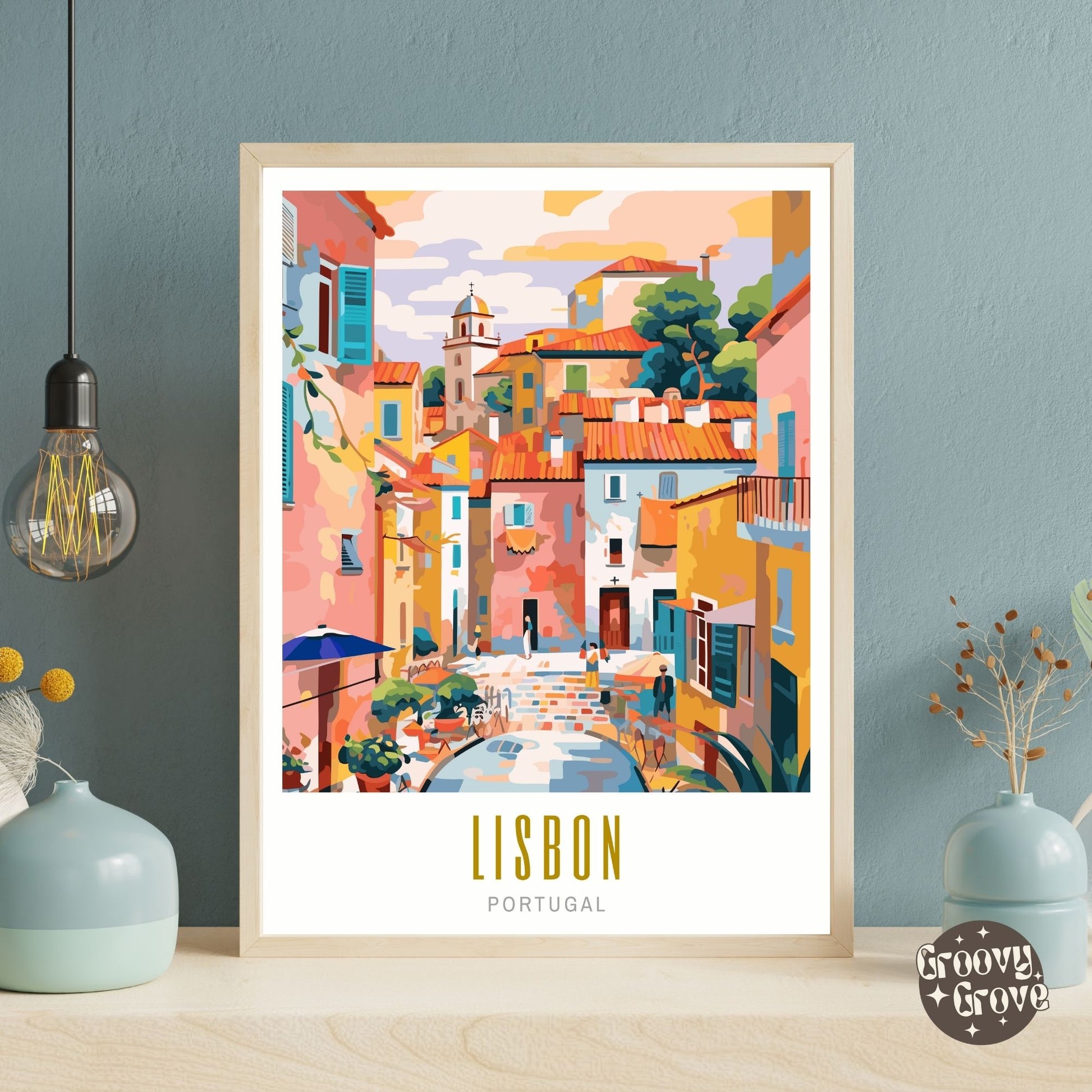 Lisbon Portugal Poster - GroovyGrove