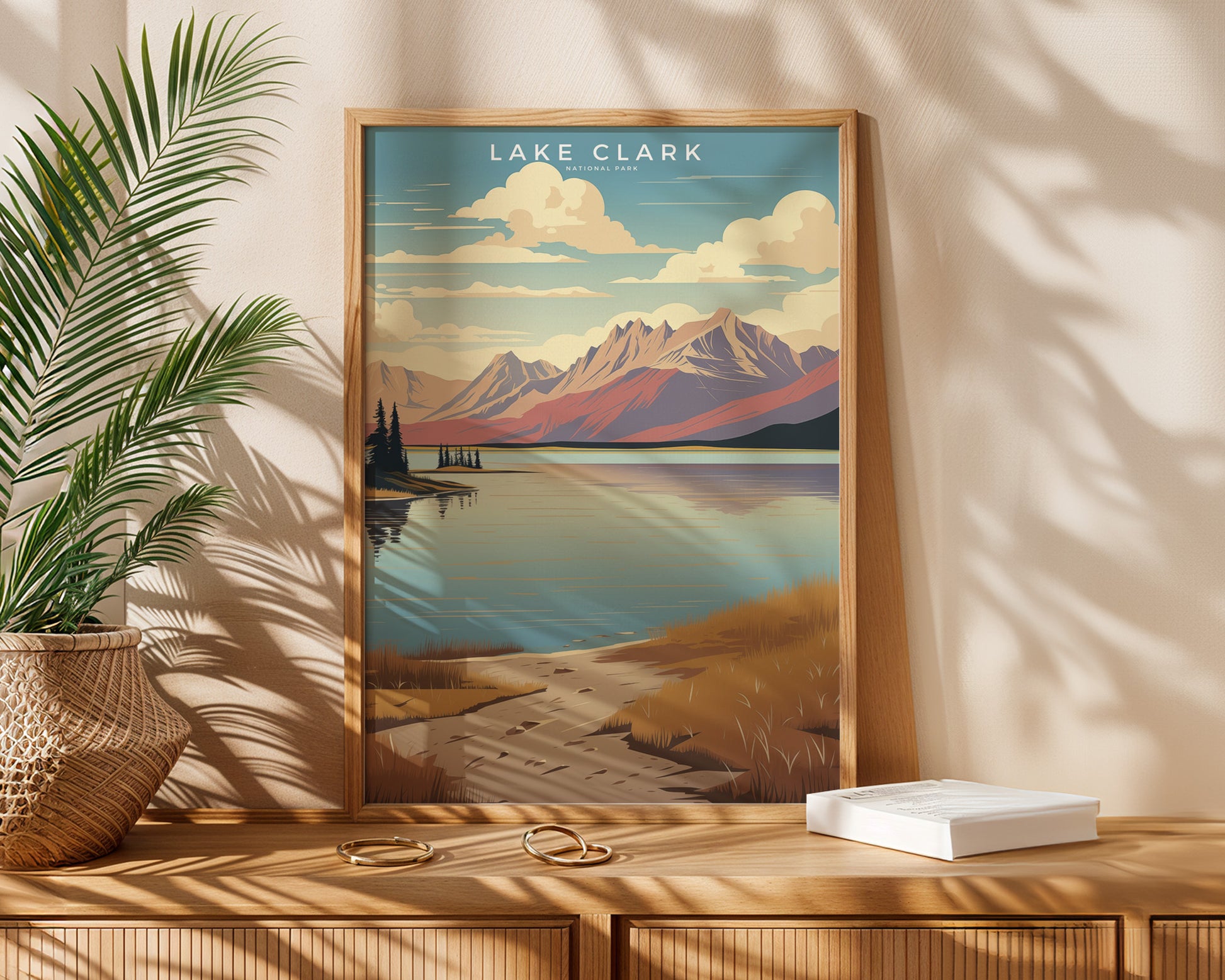 Lake Clark National Park Retro Poster - GroovyGrove