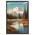 Lassen Volcanic National Park Retro Poster - GroovyGrove