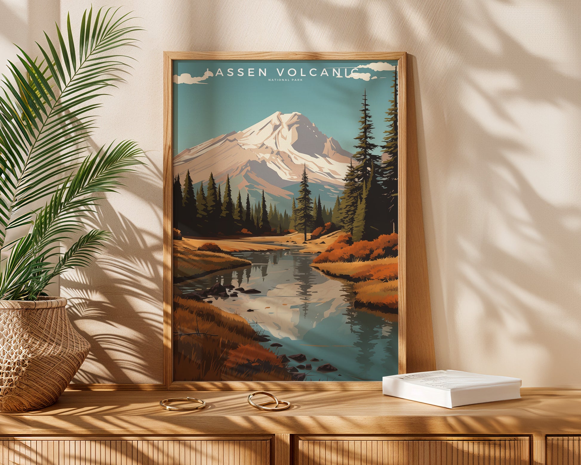 Lassen Volcanic National Park Retro Poster - GroovyGrove