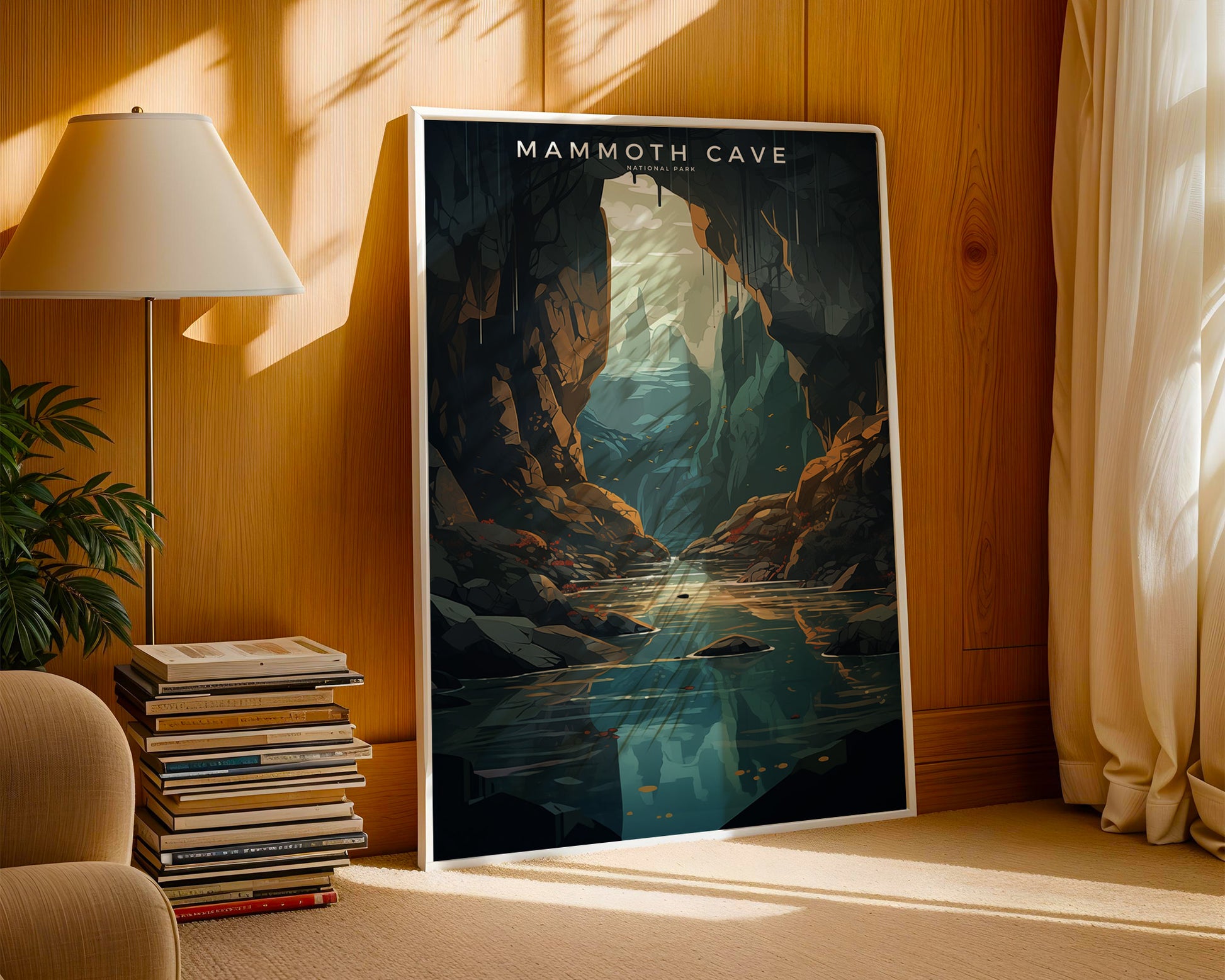 Mammoth Cave National Park Retro Poster - GroovyGrove