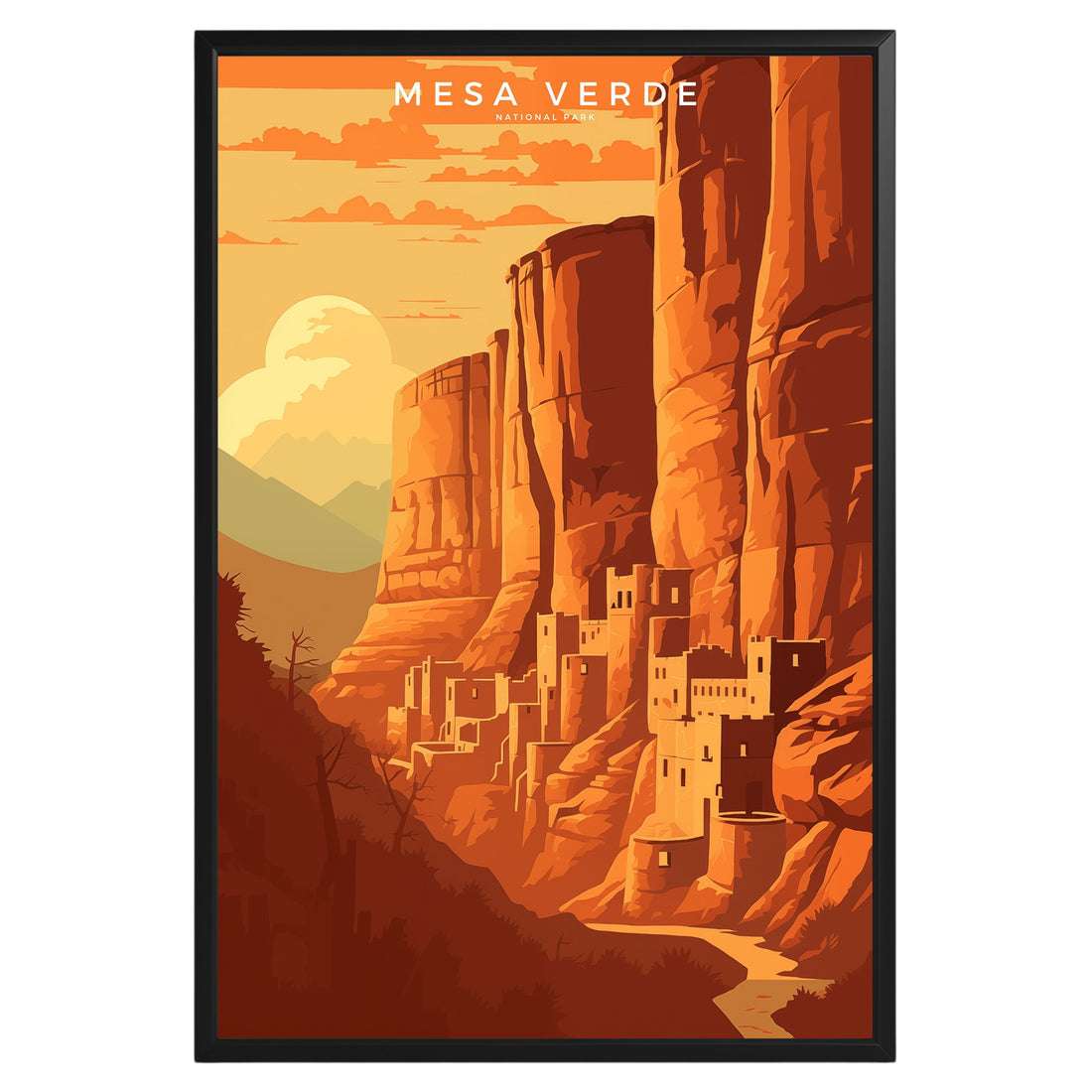 Mesa Verde National Park Retro Poster - GroovyGrove