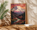 Mount Rainier National Park Retro Poster - GroovyGrove