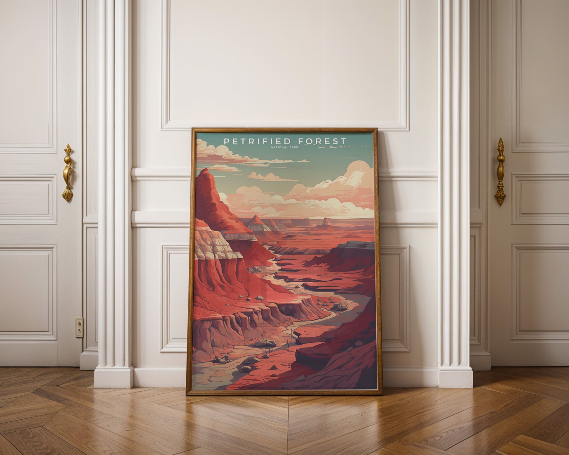 Petrified Forest National Park Retro Poster - GroovyGrove