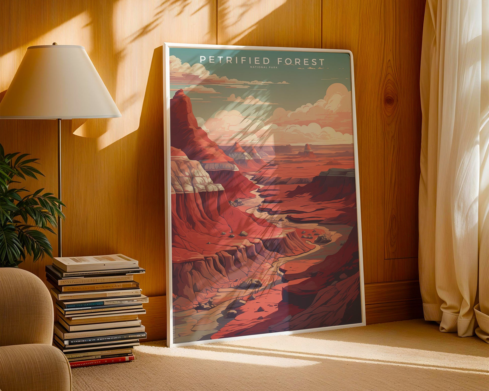 Petrified Forest National Park Retro Poster - GroovyGrove