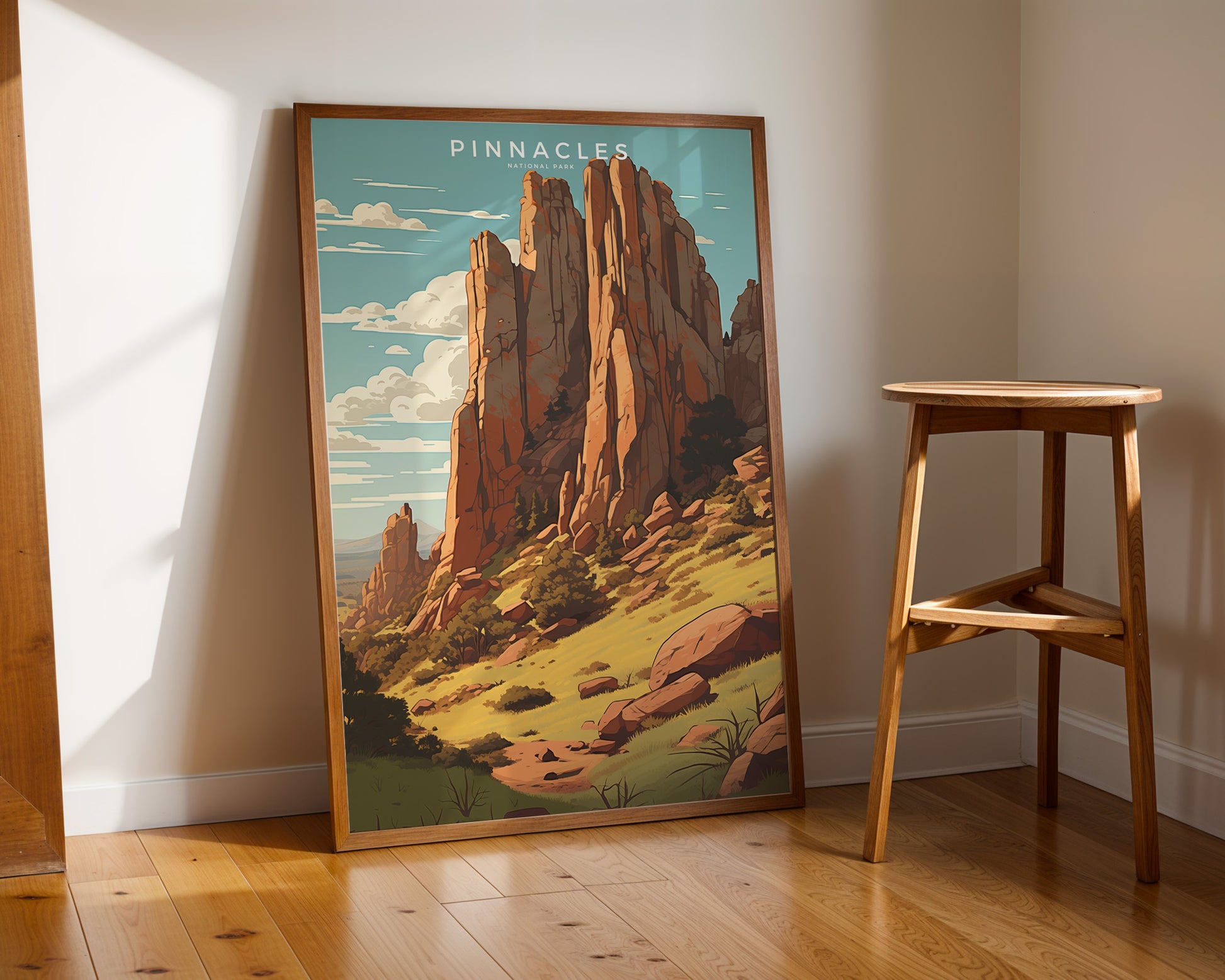 Pinnacles National Park Retro Poster - GroovyGrove