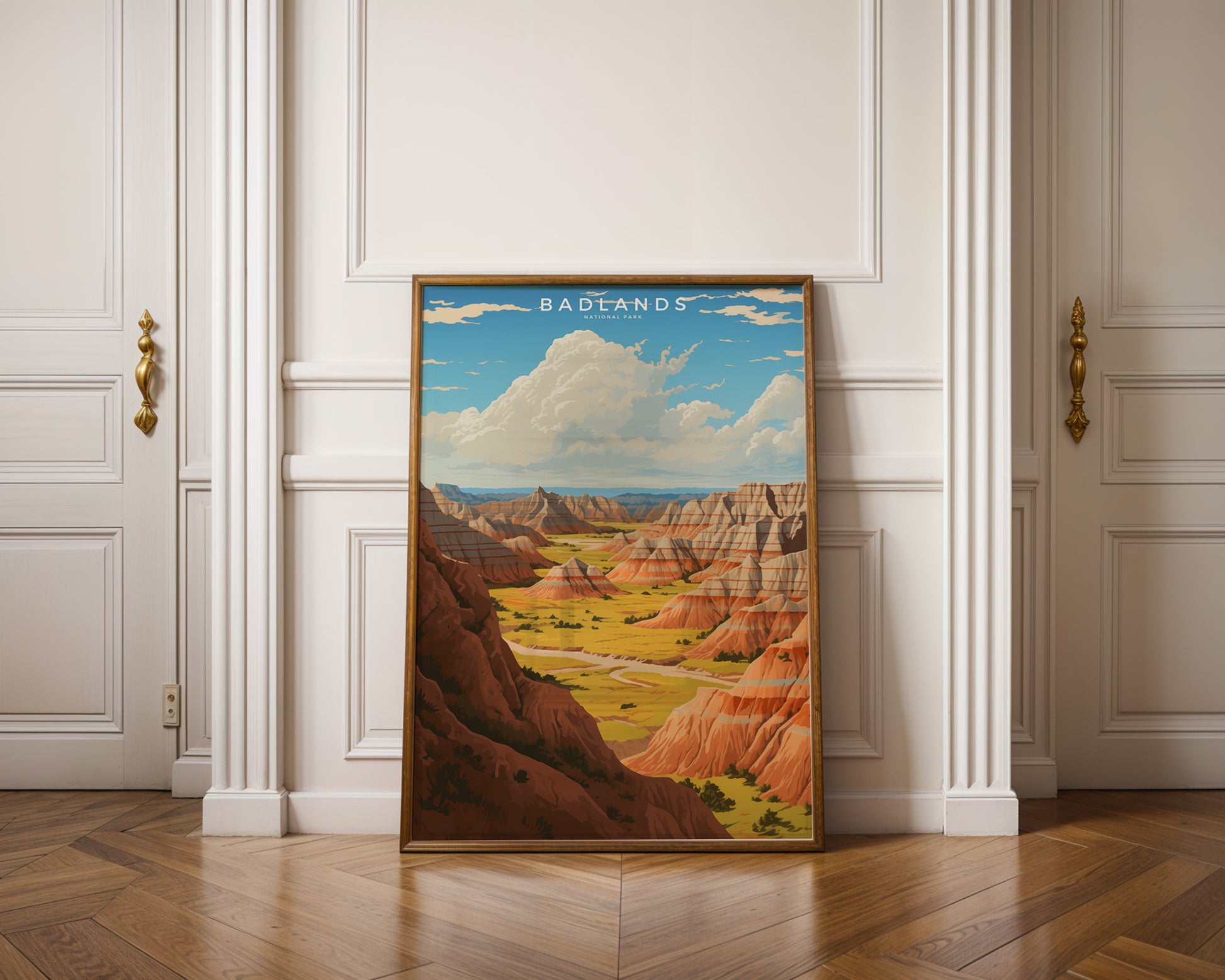 Badlands National Park Retro Poster - GroovyGrove