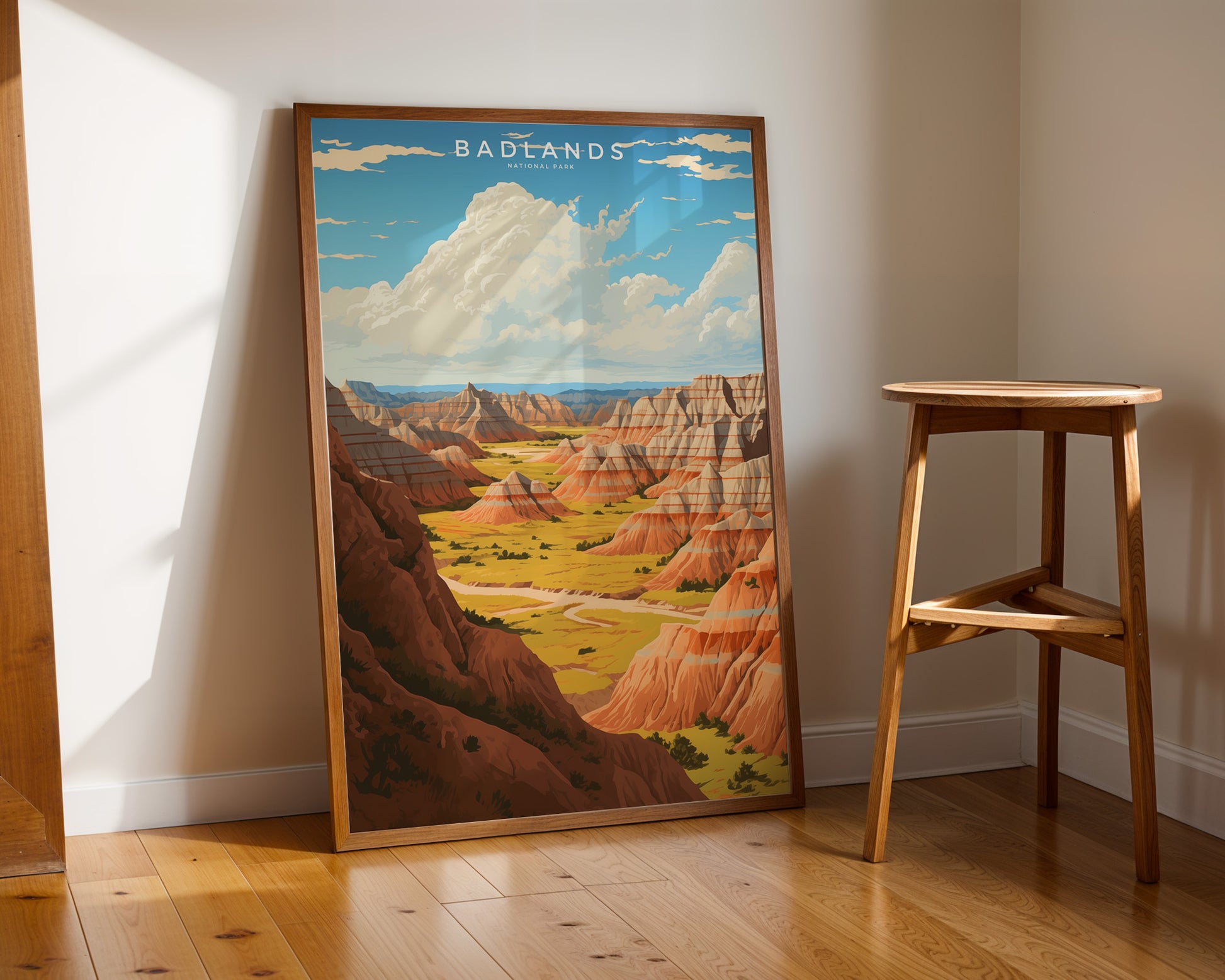 Badlands National Park Retro Poster - GroovyGrove