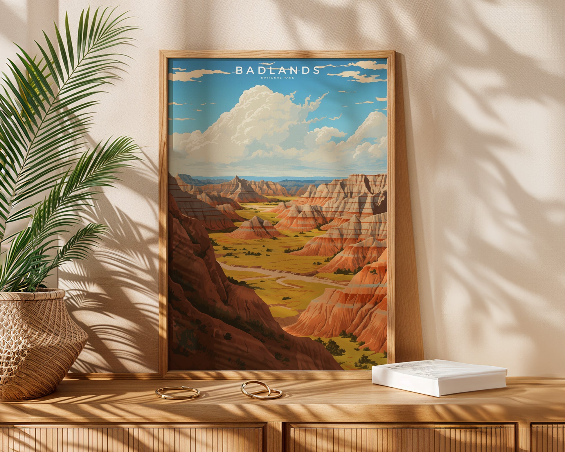 Badlands National Park Retro Poster - GroovyGrove