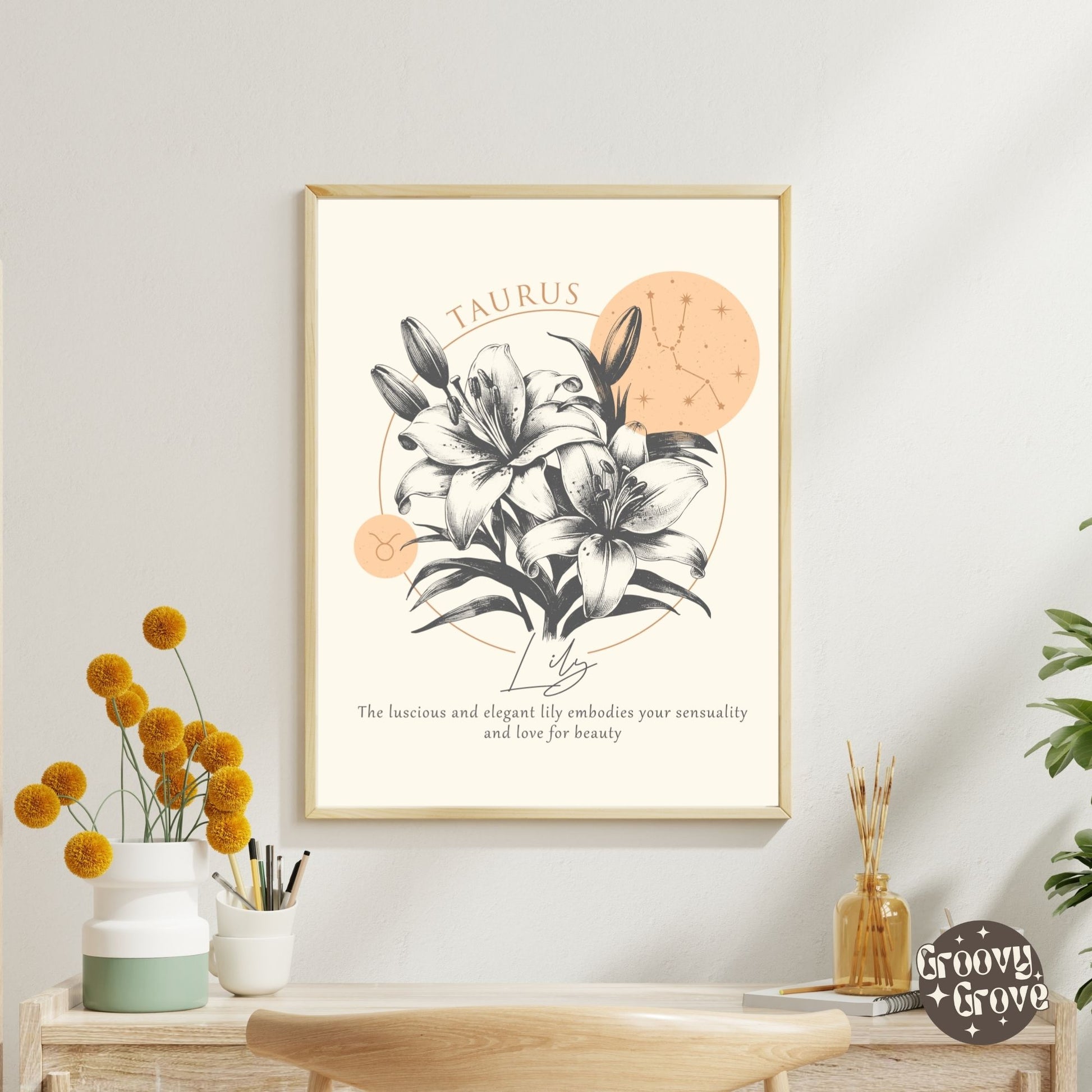 Taurus Zodiac Sign Poster - GroovyGrove