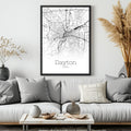 Dayton Ohio City Map Poster - GroovyGrove