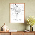 Iowa City Iowa Map Poster - GroovyGrove