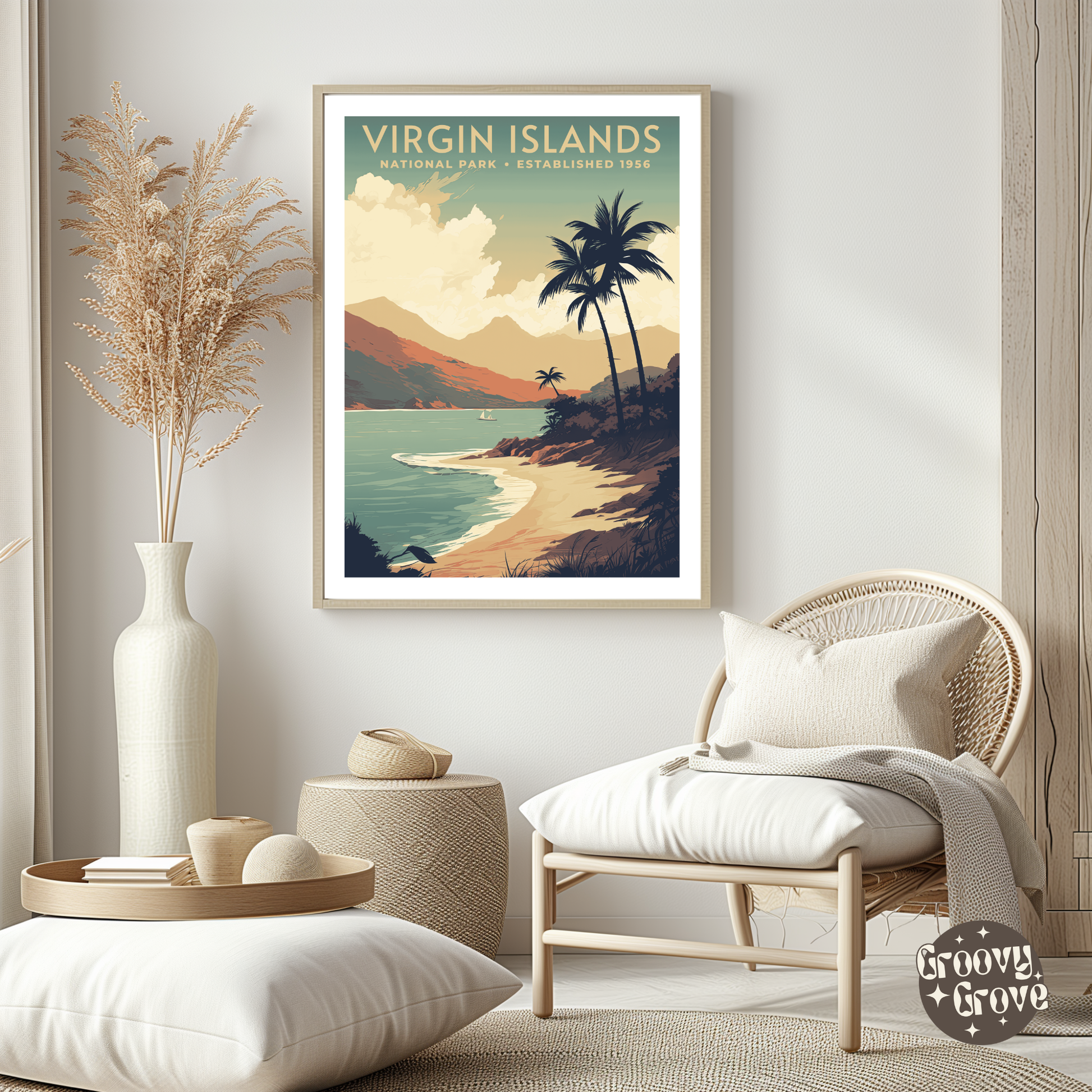 Virgin Islands National Park Vintage Poster - GroovyGrove