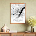 Wilmington Delaware City Map Poster - GroovyGrove