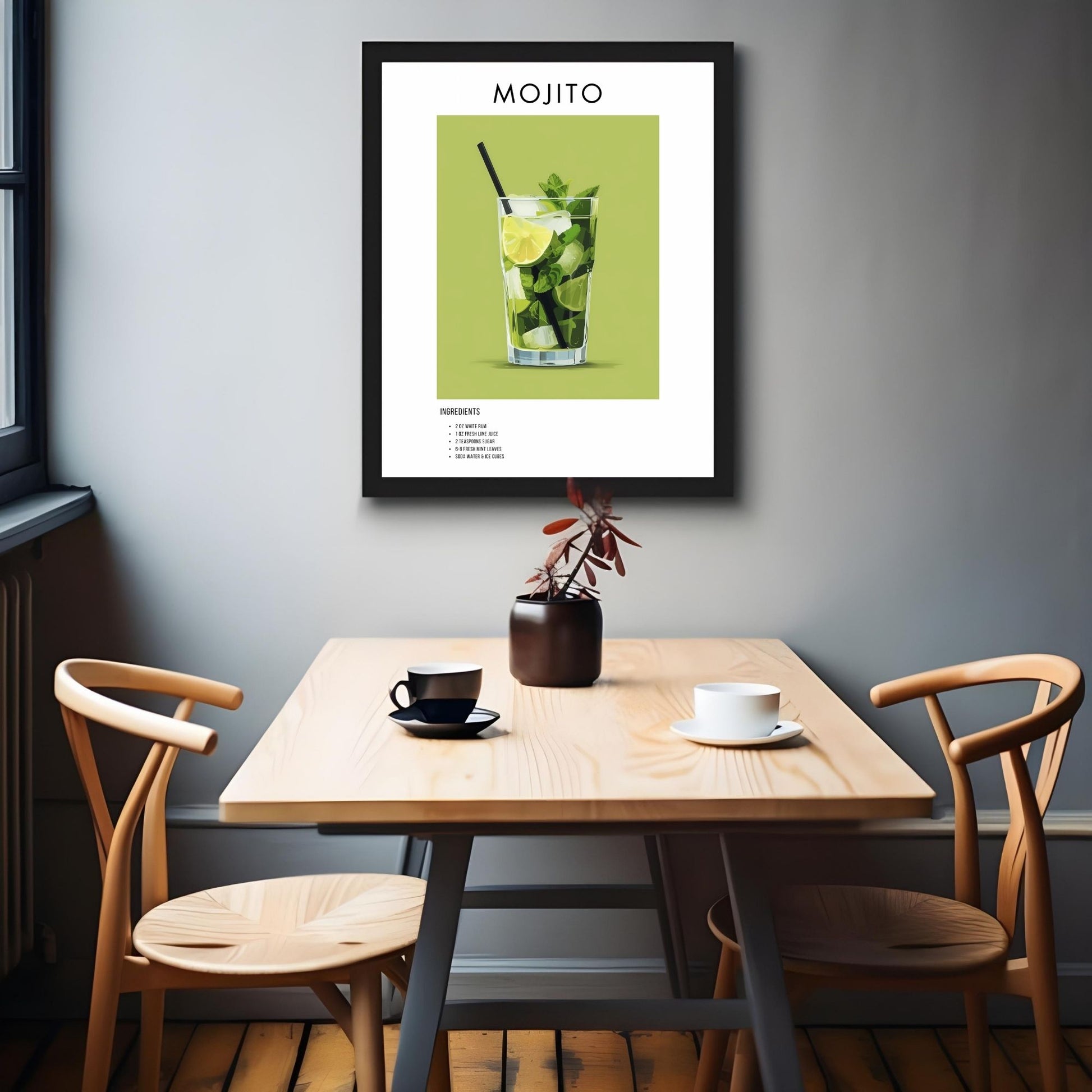 Mojito Retro Cocktail Poster - GroovyGrove