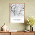 Montebello California City Map Poster - GroovyGrove