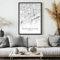 Bolingbrook Illinois City Map Poster - GroovyGrove