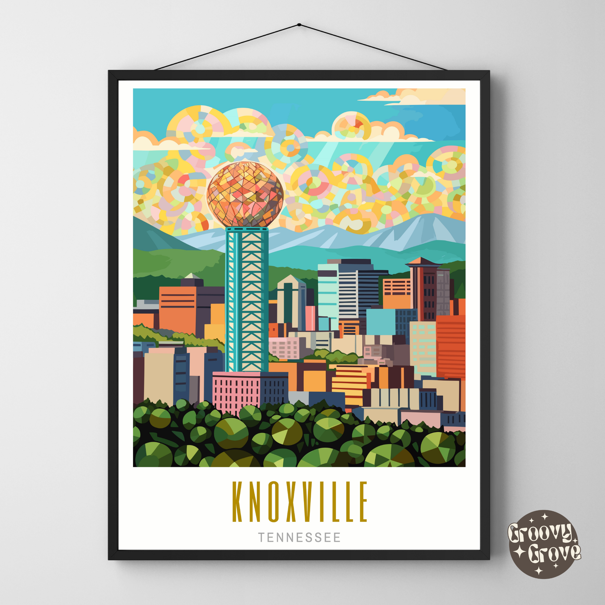 Knoxville Tennessee Poster - GroovyGrove