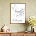 St. George Utah City Map Poster - GroovyGrove