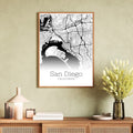 San Diego California City Map Poster - GroovyGrove