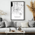 Auburn Washington City Map Poster - GroovyGrove