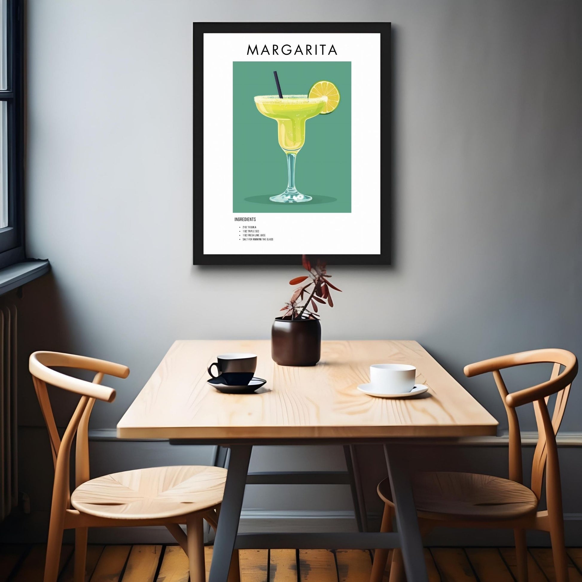 Margarita Retro Cocktail Poster - GroovyGrove