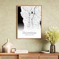 Shoreline Washington City Map Poster - GroovyGrove