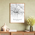 Richmond Virginia City Map Poster - GroovyGrove