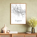 Eugene Oregon City Map Poster - GroovyGrove