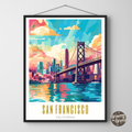 San Francisco California Poster - GroovyGrove