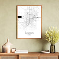 Logan Utah City Map Poster - GroovyGrove