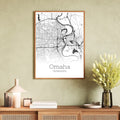 Omaha Nebraska City Map Poster - GroovyGrove