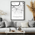 Chesterfield Missouri City Map Poster - GroovyGrove